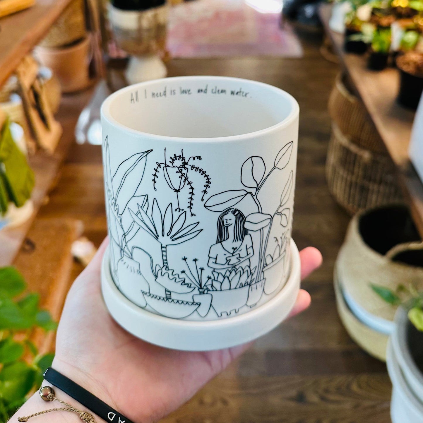 Plant Lady Pot | 5”-available at Hidden Seed Plant Shop